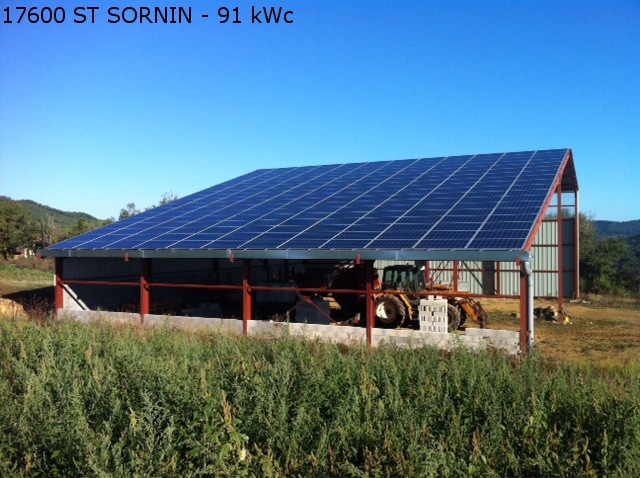 Bâtiment agricole photovoltaïque - Saint Sornin (17) - 91 kWc