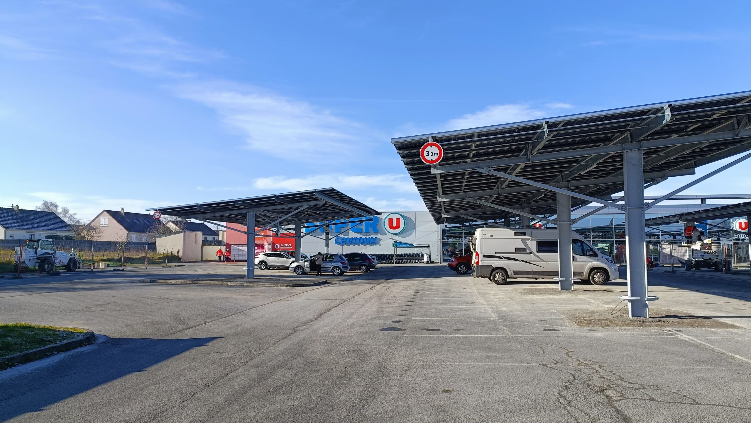 Ombrière parking Coop Atlantique Levroux (36) Super U