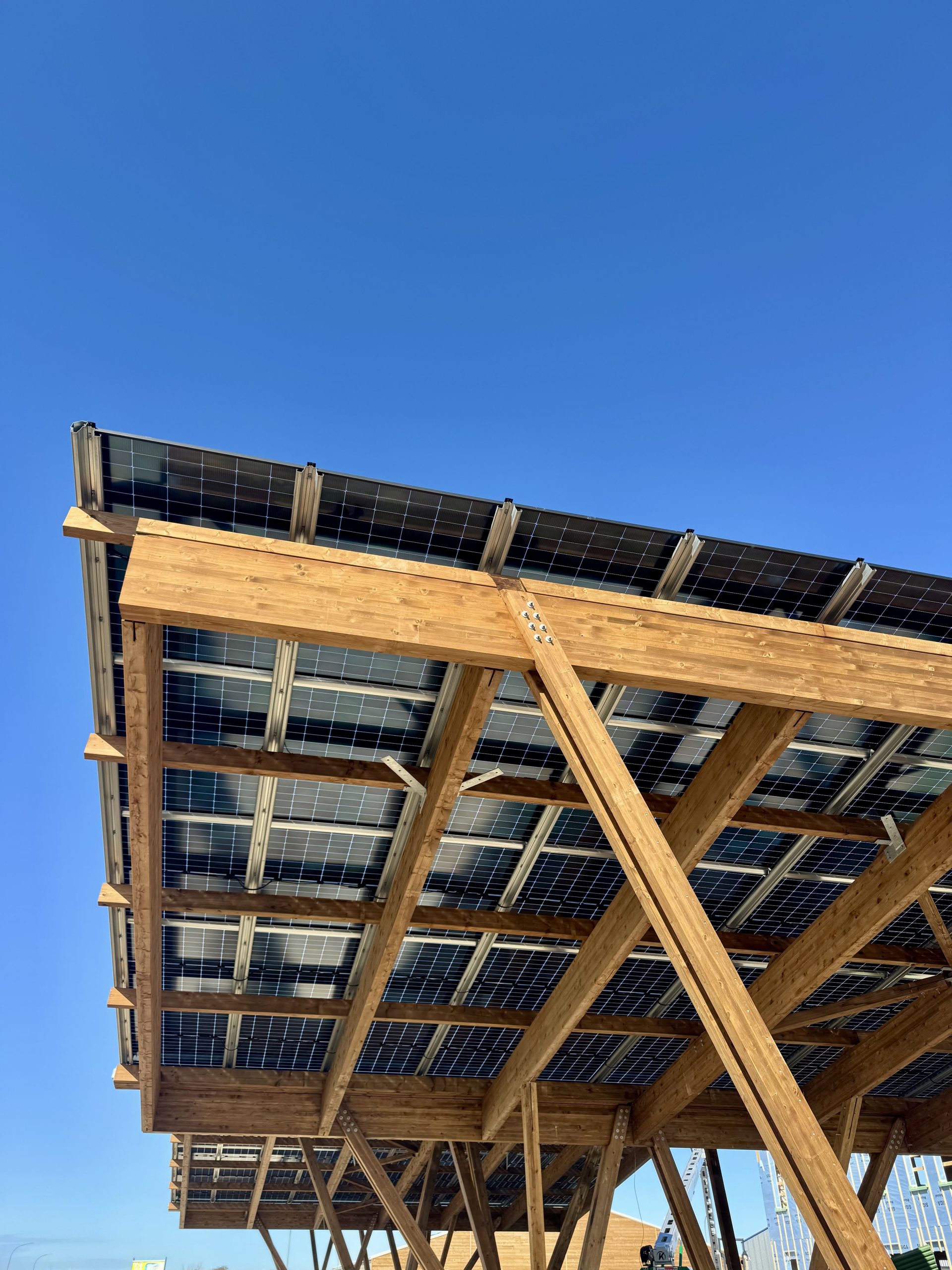 Ombrière bois - Saint Sauveur d'Aunis (17)