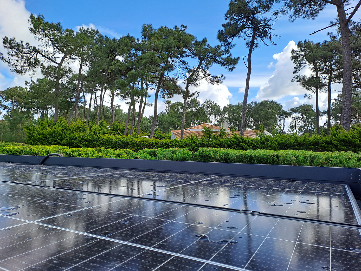 Robot nettoyage panneaux solaires